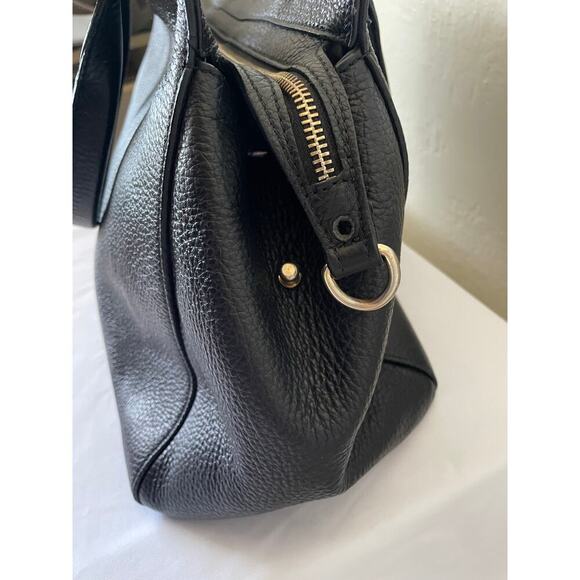 Authentic Versace Collection Pebbled Leather Chain Top Handle Bowler Bag Luxury - Picture 5 of 16